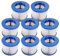Lot de 8 Cartouches Filtre Spa Infinite a Visser,Filtre Spa A Visser,Filtre 75 x 100 mm,Filtre Spa pour Lumix Vissable,Cartouche filtrante pour Clever Spa,Filtre pour Spa FL31220(8pcs)