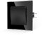 JIMEIDA Lichtschalter Unterputz Glas 1 Fach 1 Weg Schwarz Taste Schalter Wandschalter 10 Amp,250 V