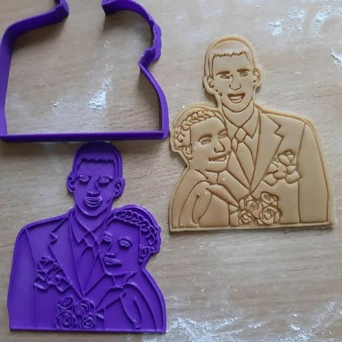Tagliabiscotti Personalizzato, Stampo per Biscotti Con Ritratto Personalizzato, Pressa per Biscotti, Lettere, Simboli E Immagini Personalizzate, Il Tuo Volto Su Un Biscotto