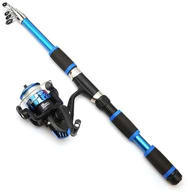 YiQinzcxg Tragbare Wurfruten Lange Reichweiten Angelruten Harte Rute Kleine Meeresruten Teleskop-Angelrute
