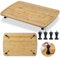 GarveeHome Bamboo Stovetop Cover Cutting Board with Legs and Juice Grooves, XXX Large Stove Top Cover for Gas Burners Stove Top, Cooktop Protector Noodle Board Stove Cover for RV Stove