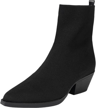 Stivali Donna Tacco Quadrato Stivaletti Donna con Tacco Brillantini Texani Bianchi Stivali Donna Alti Stivali Estivi Donna Stivali Donna Invernali con Tacco Stivaletti Stringati Donna