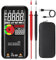 Digital Multimeter mit farbigem LCD-Display, Spannungsprüfer, wiederaufladbar mit Smart Meter Lesekopf, misst Kapazität, Ohm, Hz, Diode, Tastverhältnis, Sn60Pb40-Kompatibilität, Live-Check