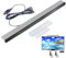 Barra Sensore per Wii, Wii Mini e Wii U, Sensor Bar con Connessione USB, Barra del Sensore Infrarossi con Supporto Adesivo e Cavo Lungo 2 m