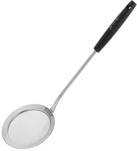 Hemobllo Colino per Olio in Acciaio Inossidabile con Manico in Legno Setaccio a Maglia Stretta per Filtrare Grassi e Cucina Casa Ristorante Snack Bar