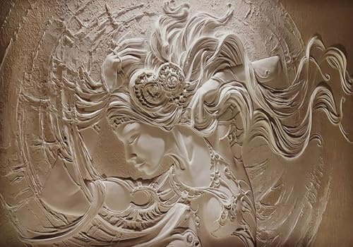 Vlies Fototapete Wandtapete Wandbilder 3D Effekt Relief Beauty 3851 (350(B) x 245(H) cm)