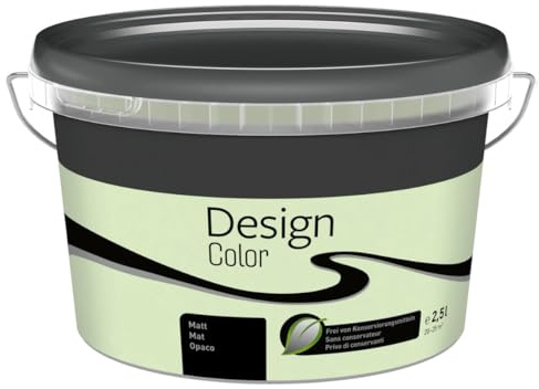 TMPpro Premium Wandfarbe Innen 2,5 L – Design Color – Hochdeckend & Abwaschbar – moderne Farben (Hellgrün)
