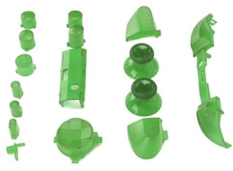 Generic Kit Mod Pulsanti Completi per Serie X S, Design Confortevole e Affilato, Modulo Trigger di Ricambio per Giocatori, Materiale ABS Resistente, Set da 12 Pezzi (Verde trasparente)
