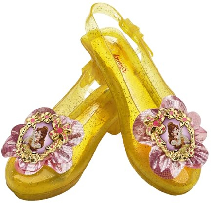 Disney Princess Beauty and the Beast Belle Sparkle Shoes, Official Disney Costume Accessories, Age Grade 4+, Fits up to Size 6
