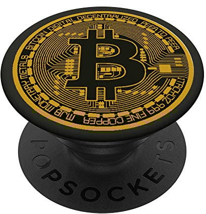 Bitcoin Logo Bitcoins Krypto HODL Kryptowährung reich werden PopSockets mit austauschbarem PopGrip