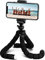ONEFLOW Octopod Handy Stativ Mini Tripod mit 360 Grad Kugelgelenk - Halterung für Smartphone, Action Cam, Kamera und Beamer bis 1,6 kg - Dreibein Ständer klein mit 1/4 Zoll Gewinde, Schwarz