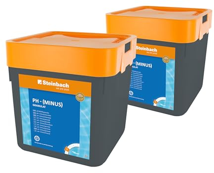 Steinbach Poolpflege pH - (Minus) Granulat, 2X 7,5 kg, Einstellung des pH-Werts, 0753005TD02