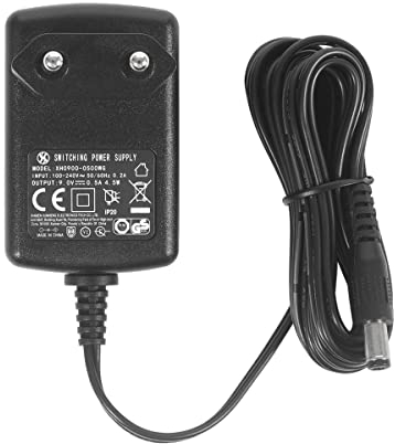 DC 9V 0.5A Fuente de alimentación, Enchufe 5.5mm x 2.1mm, Centro Positivo