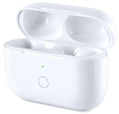 Custodia di ricarica wireless di ricambio compatibile con AirPods Pro di 1a e 2a generazione, AirPods Pro 1a e 2a custodia con pulsante di sincronizzazione accoppiamento Bluetooth