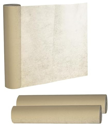 Virsus 3 Rotoli Runner da Tavola in Tessuto Non Tessuto, misura totale 40 cm x 72 Metri, Peso 45gr/mq, Pretaglio 30cm, Tovagliette monouso, per la ristorazione, per Eventi, Matrimonio (Avorio)