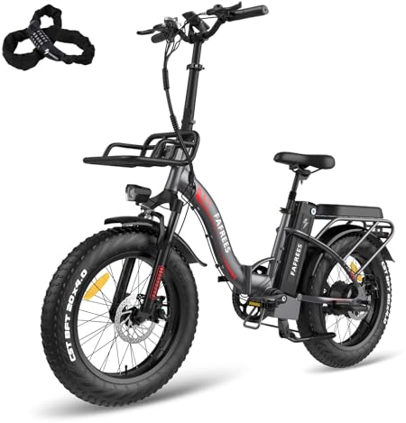 Fafrees E-Bike Klapprad 20 Zoll, F20 Max Faltbares Elektrofahrrad 48V 22.5Ah Akku, Fatbike Reichweite bis zu 100-160km, E-Mountainbike Damen und Herren Pedelec, Grau