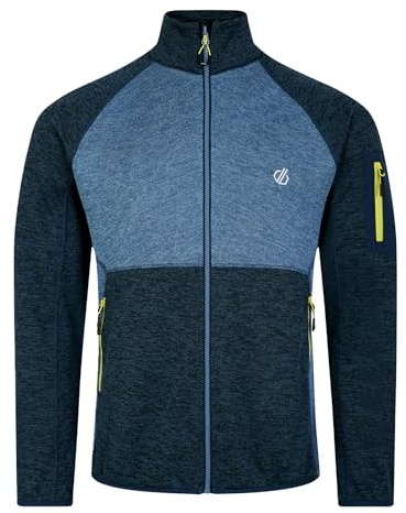 Dare 2b Herren Jacke Outdoorjacke Fleecejacke Mountain Series, Farbe:Blau, Größe:L, Artikel:-F0Z Moonlight Denim/neon