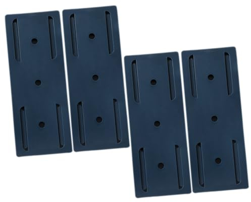4 Stück büro Organisation büroorganisation Steckerleistenhalter selbstklebend wandsteckdosenhalter stanzfreier Klebesockelhalter Selbstklebender, stanzfreier Stecknusshalter Router