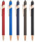 ENLACE 5 Stück Kugelschreiber, Druckkugelschreiber, Kugelschreiber Hochwertig Ergonomische Kugelschreiber mit Touchpen, Großraumine Kuli Metall Kugelschreiber Set für Büro und Haushalt