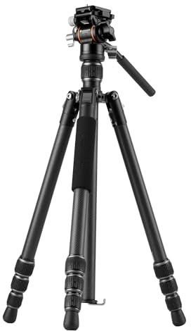 Vanguard Vesta GO 234CV10 Stativ für terrestrisches Teleskop | Kompakter Videokamera, Kohlefaser, geschlossen: 43,5 cm, ausgezogen: 150,9 cm, belastbar bis 5 kg
