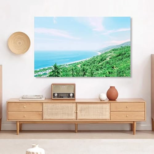 LONEU 19 a 100 Pulgadas Cubierta Antipolvo para TV, Paisaj Ccostero Universal Funda para Televisor Cubierta de Televisión Elástico Protector Pantalla de Funda(Color:color5,Size:28in)