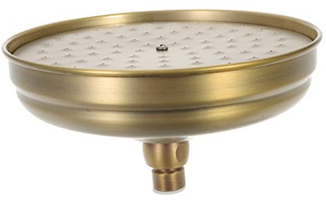 POPETPOP Vintage Regendusche Kopfbrause Aus Kupfer Hochdruck Duschkopf Für Badezimmer Mit Regenfallmodus Einfache Installation Elegantes Design Langlebig Und Wassersparend