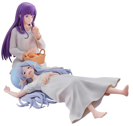 Xinchangda Frieren and Fern Figure Statue Anime Frieren Action Figure Sleeping Pose Model PVC Collections Desktop Ornaments Decoration