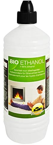 1 Liter Farmlight Bio Ethanol Alkohol für Gelkamin statt Brenngel