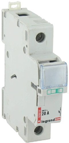 Legrand 005810 Coupe-Circuit pour Cartouche Cylindrique Domestique, 20A, 1P, Gris