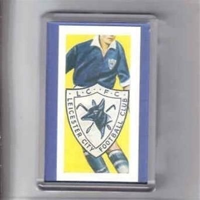 KANE Clubs Colours & Badge football card in a fridge magnet Leicester City FOXES