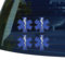 Aufkleber / Autoaufkleber / Sticker / Decal STAR OF LIFE 4 SHEET - EMT - Window Bumper Laptop Sticker