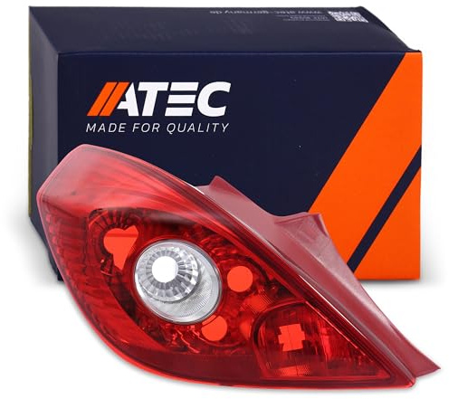 ATEC Germany 1x Heckleuchte links rot/weiß ohne Lampenträger Kompatibel mit OPEL CORSA D (S07), CORSA D Kasten/Schrägheck (S07)