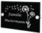 polar-effekt Acrylglas Türschild Personalisiert mit Gravur - Geschenk zum Einzug - Acrylplatte Geschenkidee für Familien - Namensschild für Haustür 20x14cm - Motiv Pusteblume