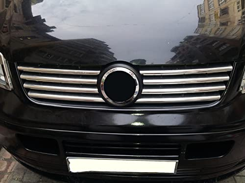 Edelstahl chrom Kühler Grill Leisten 8tlg für VW T5 Transporter | BJ 2003-2009