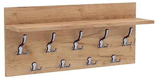 AKKE Mikon 40x70 | VERTI Garderobenpaneel Wandgarderobe Garderobe Wandpaneel Kleiderstange CHROM | GOLD CRAFT