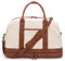 Bolsa de viaje de lona para mujer, bolsa de noche, bolsa de viaje grande para mujer, bolsa de transporte en el hombro con compartimento para zapatos, perfecta para viajes o uso diario, beige, Bolsas