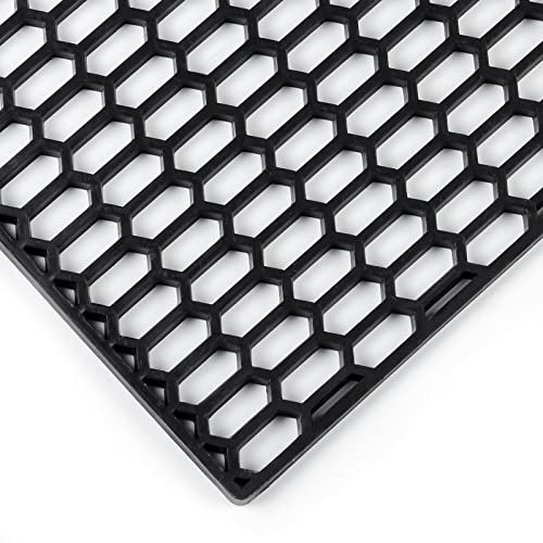 AggAuto Rejilla Universal para Coche, 119,38 x 40,64 cm, Plástico ABS Negro, Orificio de Panal Hexagonal 15 x 20 mm