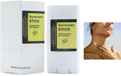 Stick Solaire Pour Spf50+ Visage, Stick De Protection Solaire Hydratant, Stick Solaire Pour Les Escargots, Protection Stick De Protection Solaire RafraîChissante, 15 g (1PCS)