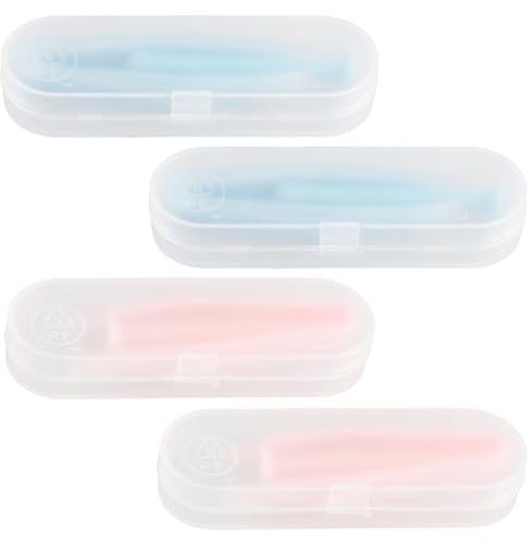 Thyonta 2 PCS Contact Lens Case Remover Portable Clip Stick Contact Lens Case Colorful One Piece Suction Stick Clip Frosted Shell Extended Conveniently Remove Contact Lenses