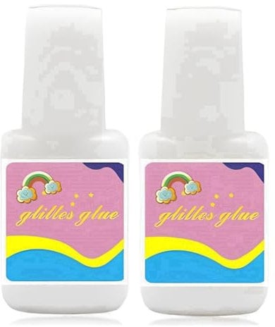 2pcs Body Glitter Glue - Long Lasting Face & Body Glue For Festivals, Cosplay & Beach Parties