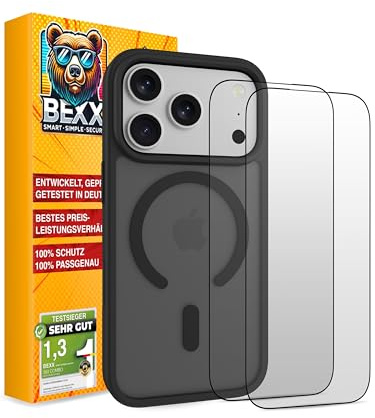 BEXX 360 Guard | Rundum-Sorglos-Paket | Für iPhone 17 Pro Max | Stoßfeste Hülle + 2X 9H Hochleistungs Schutzgläser | Maximaler Rundumschutz für Dein Smartphone