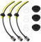QEQSHQO 9 Stück Benzinfilter Kit Benzinschlauch Set für Motorsense, Freischneider, Erdbohrer, Heckenschere, Hochentaster Ersatzteile