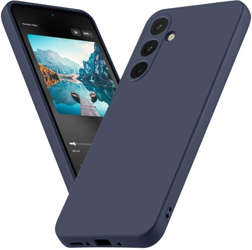 BEZ® Coque pour Samsung A35 5G, Mince Souple Silicone Étui Housse, Protection Contre Les Chocs de la Chute, Slim Cas de Choc pour Samsung Galaxy A35 5G, Bleu foncé