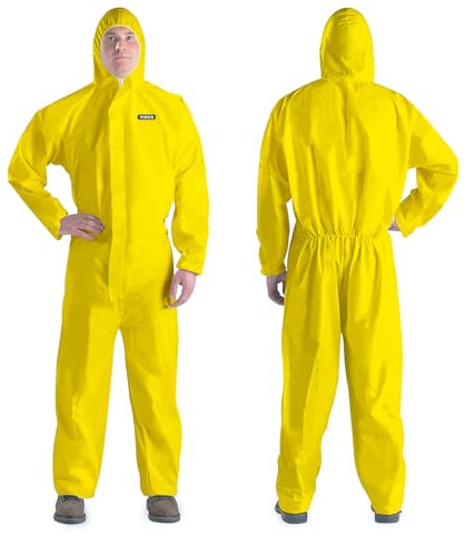YIBER Hazmat Suits & Disposable overalls| Multiple Specifications Options & Full Body Protective | Suit for painting & Cleaning