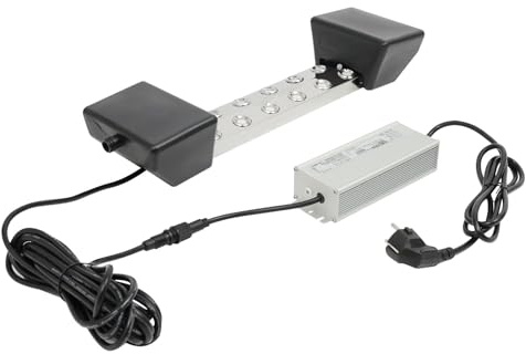 RUETERY 12-Kopf Ultraschall Vernebler, 9L/H Hochleistungs Nebelgenerator, IP68 Wasserdicht mit 45V Netzteil, Wasser Nebelmaschine für Teich, Garten, Veranstaltung Industriebefeuchtung