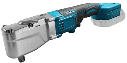 1/2 280 Nm bürstenloser Akku-Winkelschrauber kompatibel mit Makita 18 V, elektrischer Schlagschrauber mit hohem Drehmoment, 15.000 U/min stufenlose Drehzahlregelung (Blue)