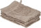 De Witte Lietaer 194691 Stephanie Lot de 4 Gants de Toilette Coton Gris Clair 540 g/m² 15 x 22 x 1 cm