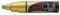 Uni-Ball 186410 - Fenster- & Kreidemarker UNI CHALK PWE-8K, 8 mm, Keilspitze, gold