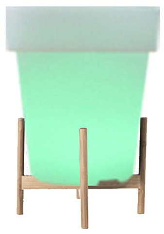 Susian Lumières de Jardin, Pot de Fleur de Plante Lumineuse LED Pot de Fleur en Plastique lumières de Jardin imperméables pour Piscine à Gazon pour intérieur et extérieur
