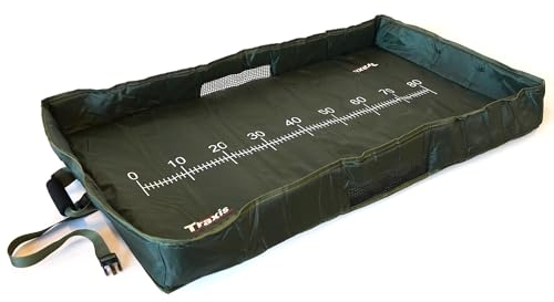 Traxis Wiege Abhakmatte 100x60cm - Robust und Kompakt - Faltbar, Mit Hochgezogenen Rändern für Sicheren Fang - Ideal zum Stalking-Fischen - Gummi-Netz für Schnellen Wasserablauf